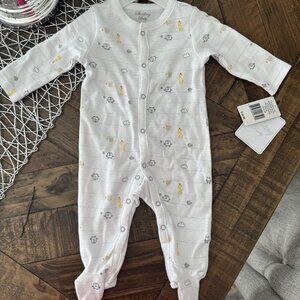 (C) Sterling Baby Long Sleeve Unisex Baby Onesie 3 Mo